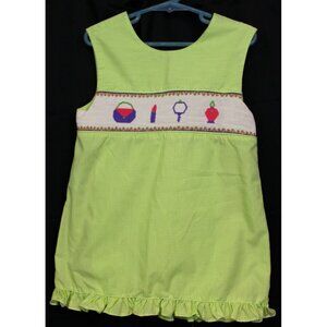 Remember Nguyen Smocked Outfit Set Shirt Pants sz 8 Girls Makeup Beauty Fashion